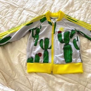 Mini Rodini x Adidas collab. Cactus Track jacket, size 2T.